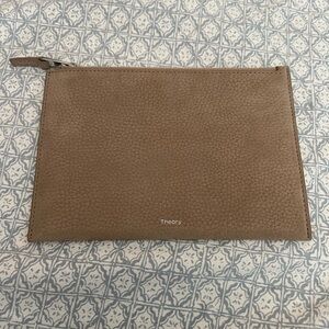Theory Leather Wristlet
